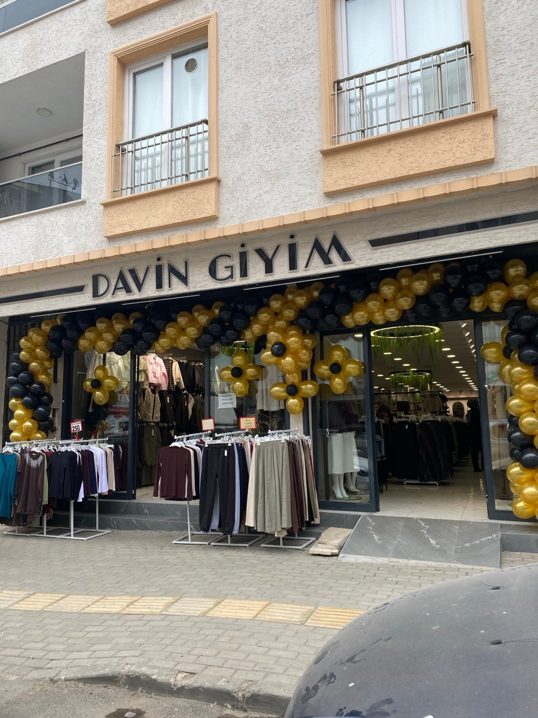 Davin Giyim Siyah Gold Balon Süsleme Dekorasyonu